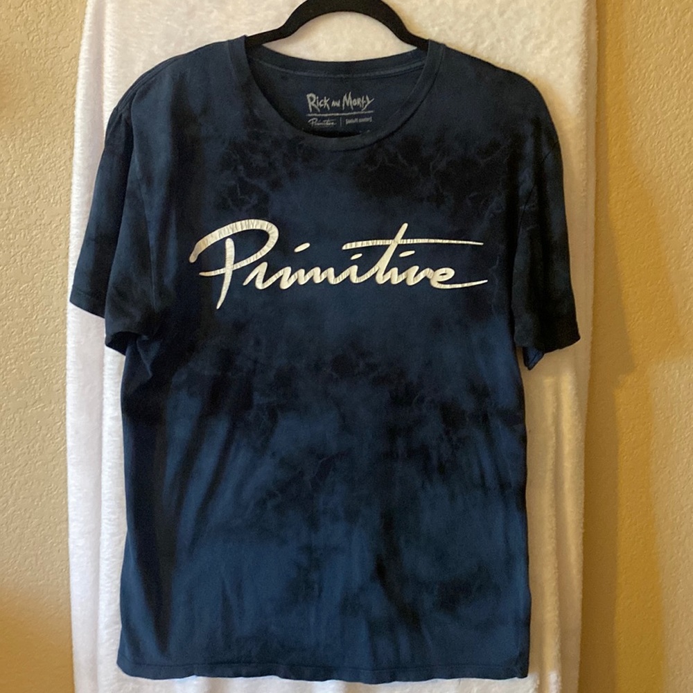 Men’s Primitive Rick and Morty Tie Dye T-Shirt-size M